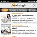 Le site emarketing.fr sort son appli iPhone