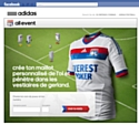 Adidas et l'OL en campagne sur Facebook
