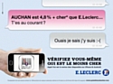 Nouvelle publicité comparative pour E.Leclerc