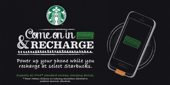 A Londres, les amateurs de café peuvent recharger gratuitement leur mobile chez Starbucks