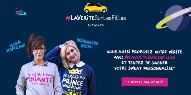 Renault dit la vérité sur les filles pour sa nouvelle Twingo