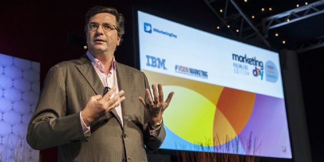 Carlo d'Asaro Biondo, président des opérations EMEA de Google, lors de l'édition précédente de Marketing Day.