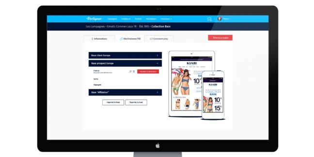 Kiabi mise sur l'email responsive avec l'outil 'Dartagnan'