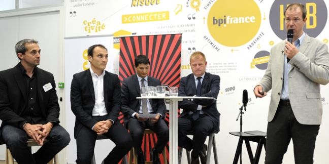 Marc-Olivier Albertini, président de l'US Ivry Handball (à droite), compte son raprochement avec Bpifrance pour trouver de nouveaux partenaires.
