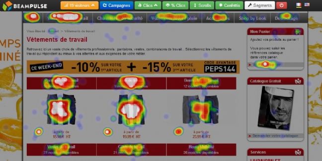Beampulse, solutions d'analyse visuelle pour optimiser les performances de son site web