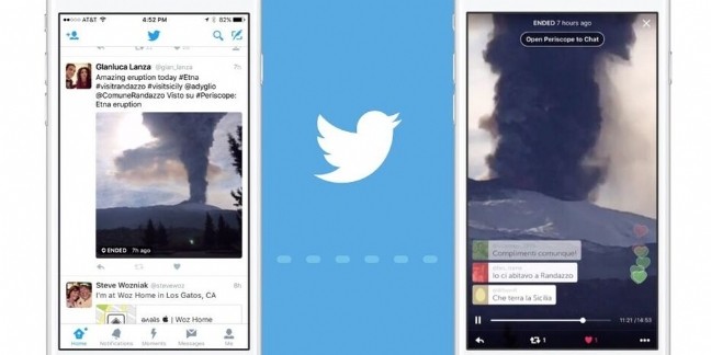Twitter intègre les vidéos Periscope directement dans son fil d'actualités