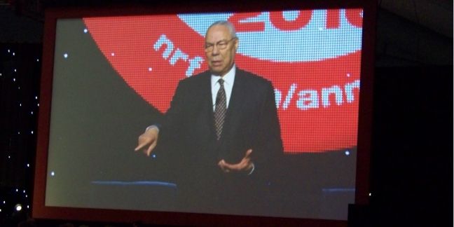 Colin Powell au Big Retail Show, New York.