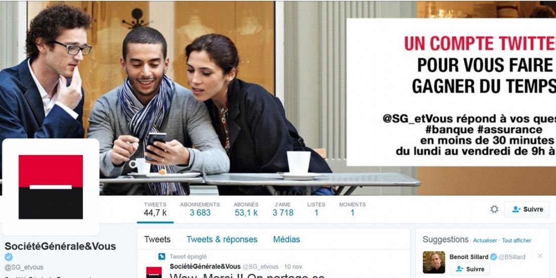 Société Générale : 'Twitter est une brique à part entière de la relation client'