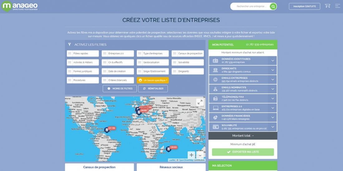 Manageo lance 'mList', outil de création de segments BtoB