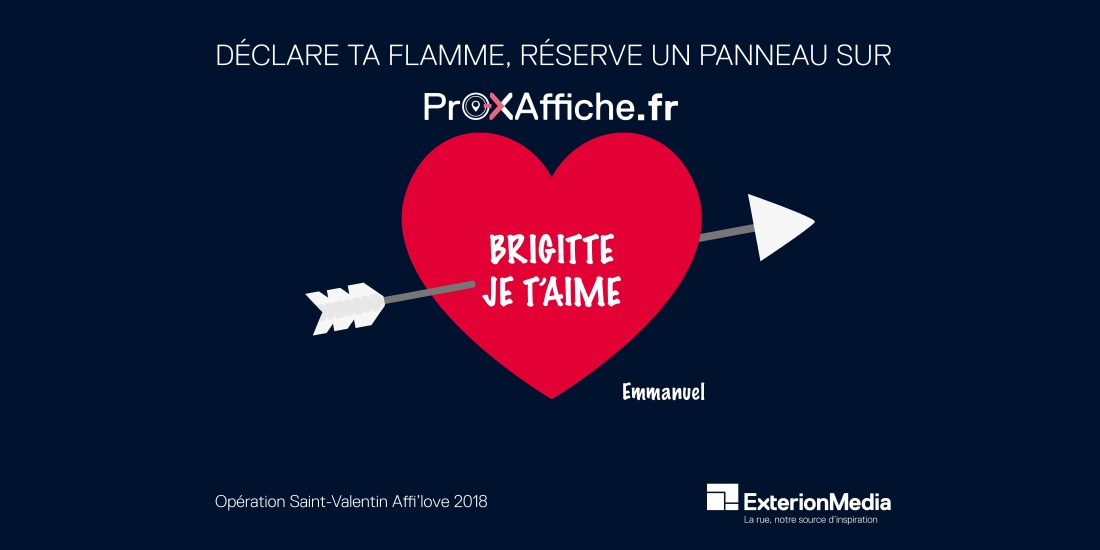 ExterionMedia ouvre son réseau aux particuliers pour la Saint-Valentin