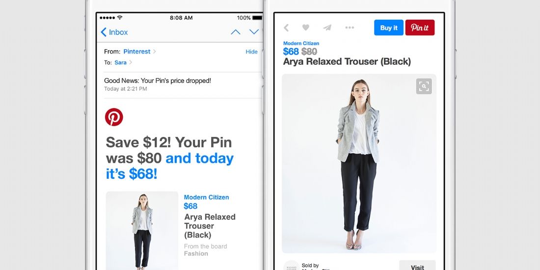 Pinterest déploie une fonctionnalité shopping