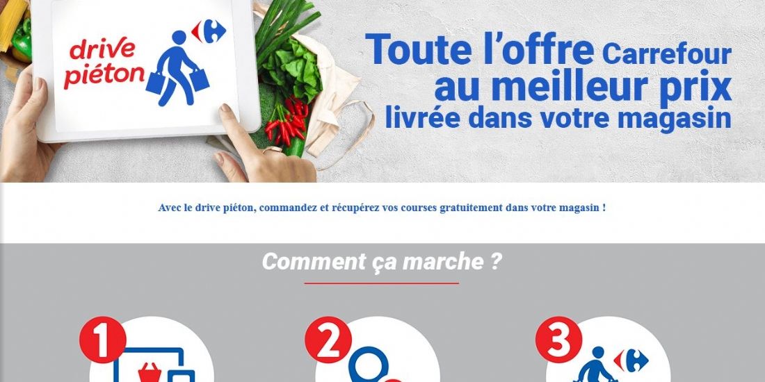Carrefour inaugure six premiers drive piéton à Paris