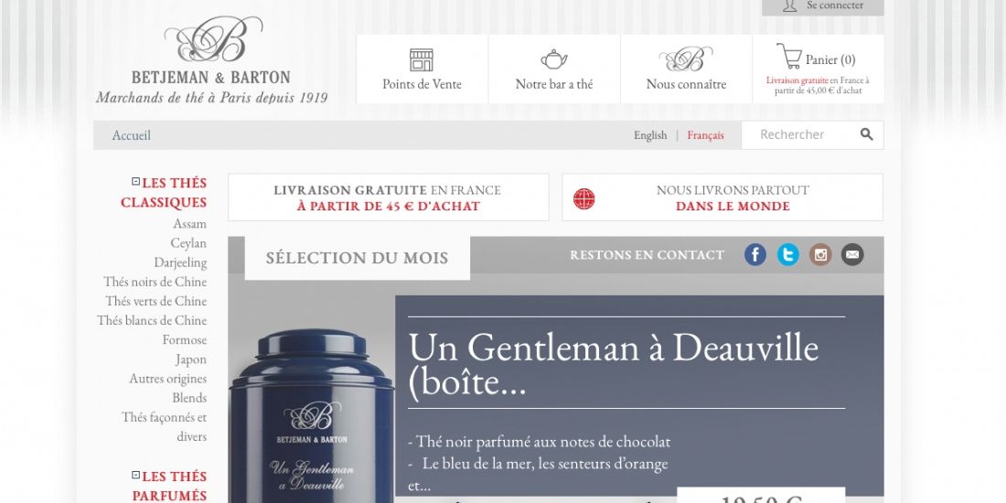 Michel Cluizel s'offre la maison de thé Betjeman & Barton
