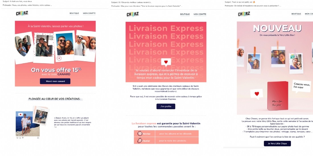 Saint-Valentin : un revenu e-mailing en hausse de 15% chez Cheerz