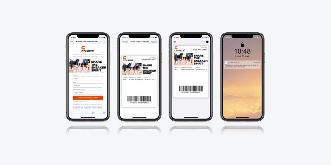 Courir digitalise son programme de fidélité avec Captain Wallet