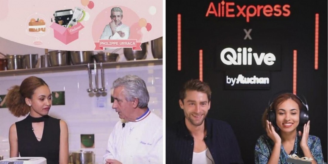 AliExpress combine live streaming et live shopping