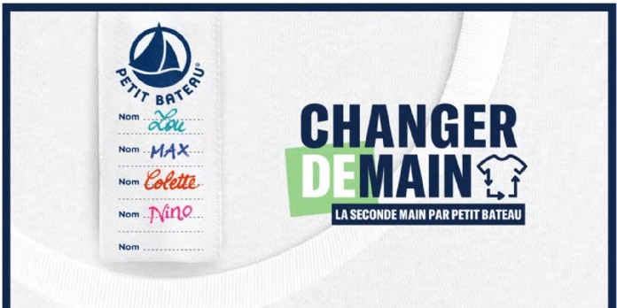 Petit Bateau veut changer demain avec la seconde main